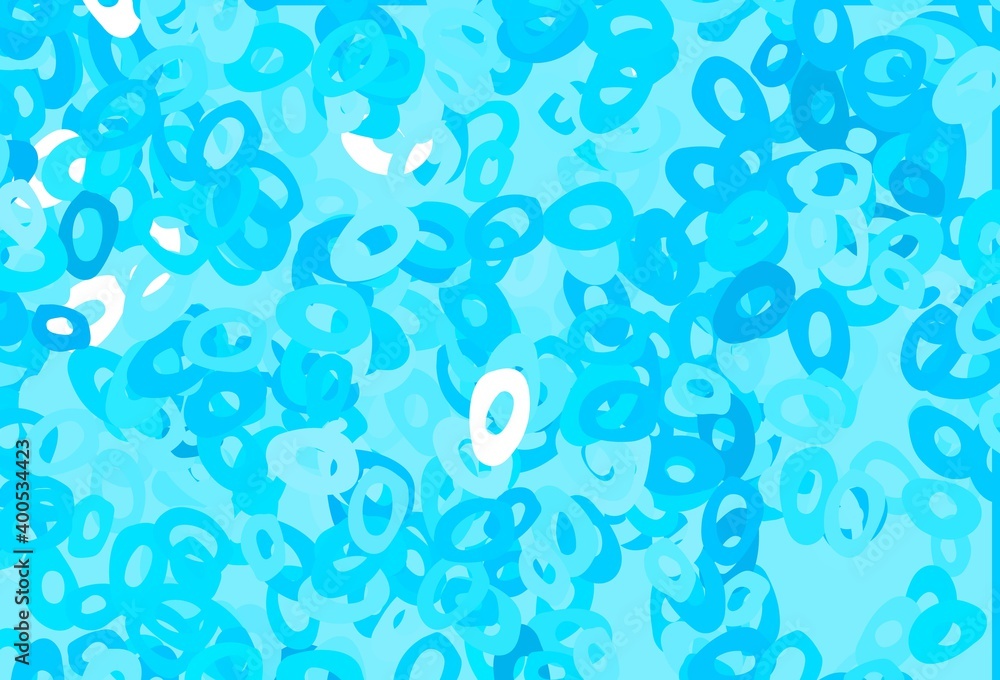 Light BLUE vector cover with spots. Light BLUE vector cover with spots.