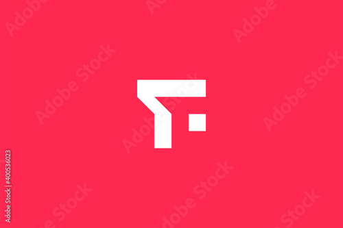 Minimal Modern Abstract Letter F Dark Background Logo Template