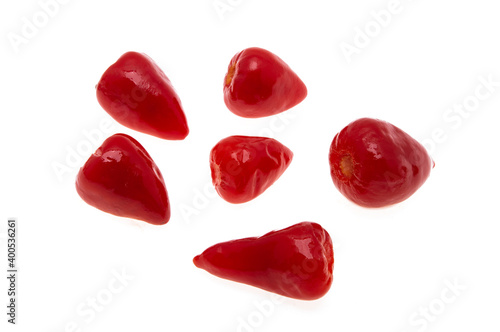 red small pepper isolated