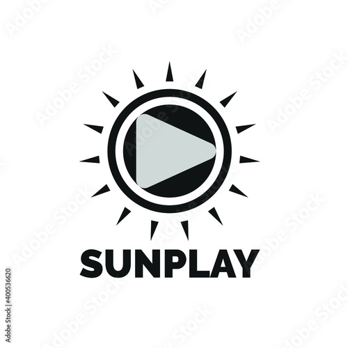 Sun Paly logo Vector for Multimedia company and group