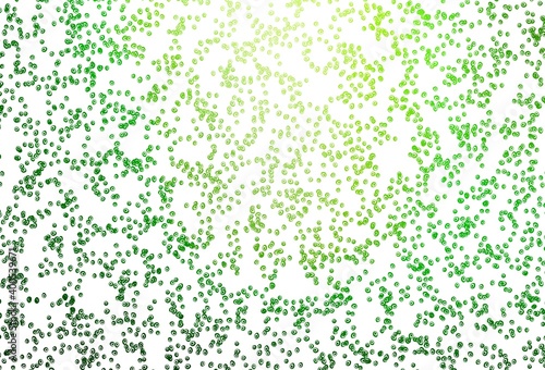 Light Green vector pattern with spheres.
