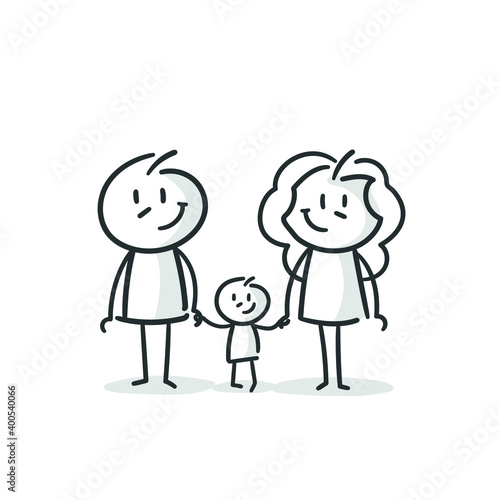 stick figures: family, couple, kid, son (no. 5)
