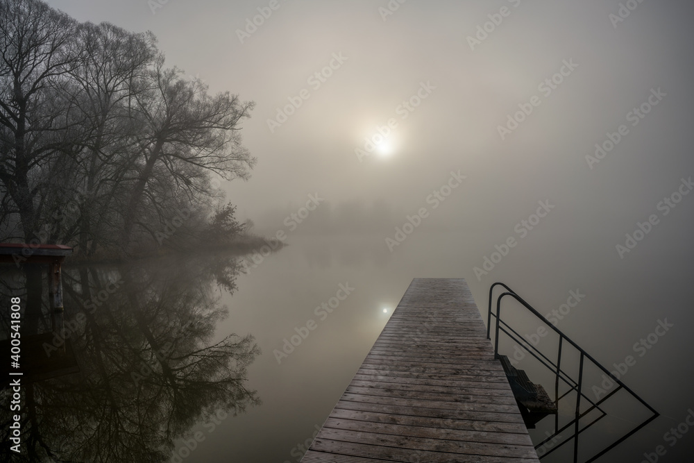 Naklejka premium Nebel in Bayern