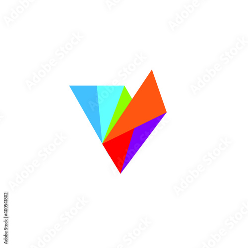 Free Download V Logo Design  - GFXLoad