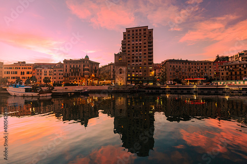 Savona, Vecchia Darsena al tramonto