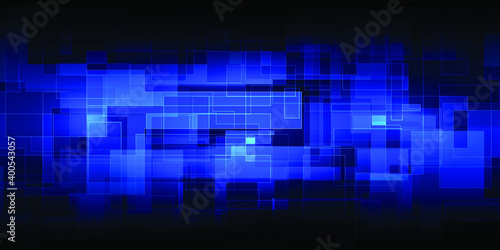 Digital block structure patterns for digital technology background banner and wallpapers.Vector illustrations.