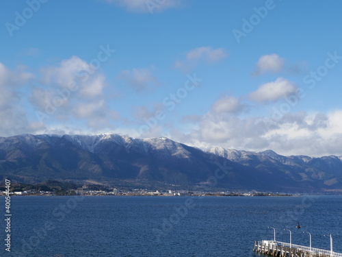 滋賀県守山市より望む琵琶湖