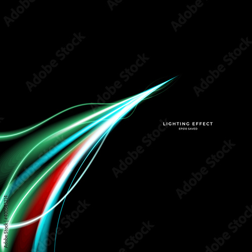 abstract vector neons wave. bright sparkling background.