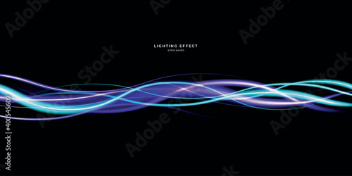 abstract vector neons wave. bright sparkling background.