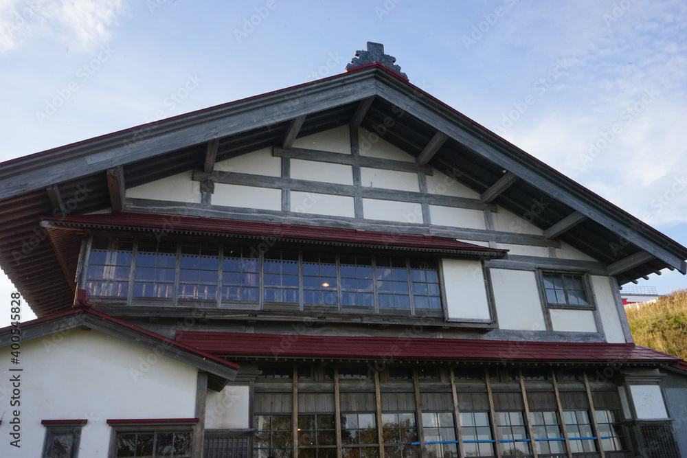 Otaru Nishingoten aka Herring Mansions in Otaru, Hokkaido, Japan にしん