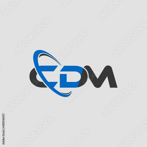 CDM Letter Logo Design and Letter shape. photo