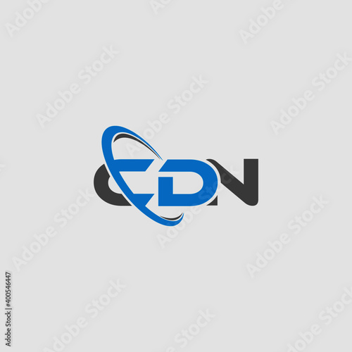 CDN Letter Logo Design and Letter shape.
