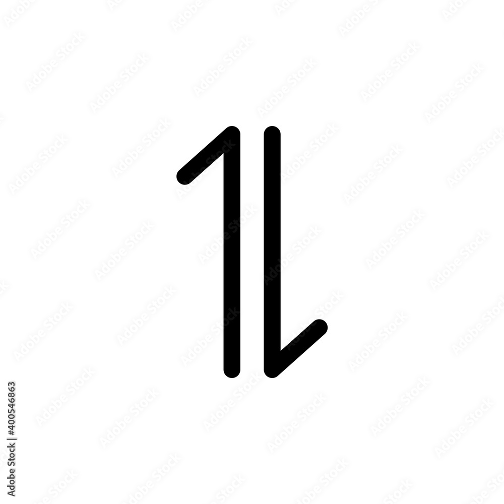 Up and down arrow direction icon. Data indicator icon for design UI. Vector Up and down arrow direction icon. Data indicator icon for design UI. Vector