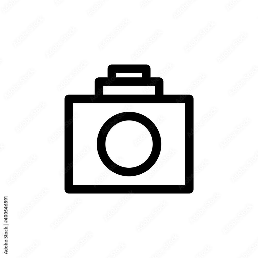 Camera icon. Camera icon for UI design. Vector Camera icon. Camera icon for UI design. Vector