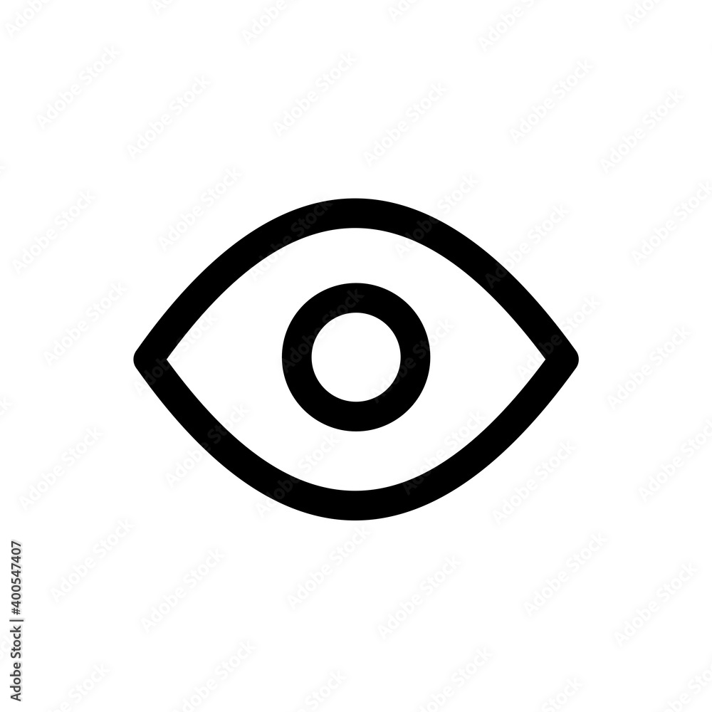 Eye icon. Eye mark icon for UI design. vector Eye icon. Eye mark icon for UI design. vector