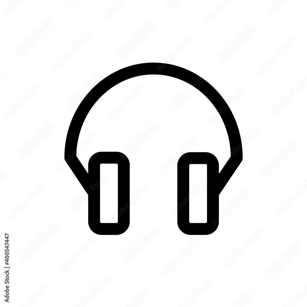 Earphones icon. Earphone sign icon for UI design. vector Earphones icon. Earphone sign icon for UI design. vector