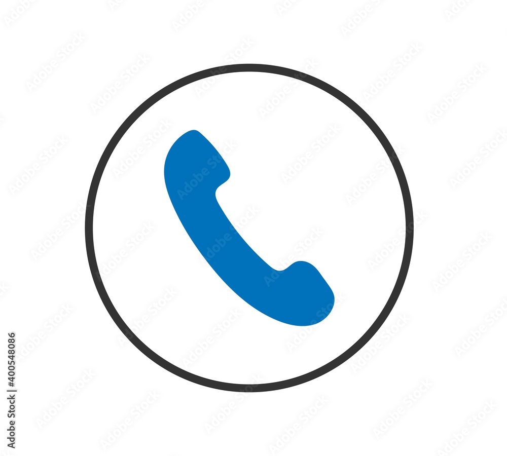 Phone icon in trendy flat style isolated on white background. Telephone symbol. Vector illustration. Phone icon in trendy flat style isolated on white background. Telephone symbol. Vector illustration.