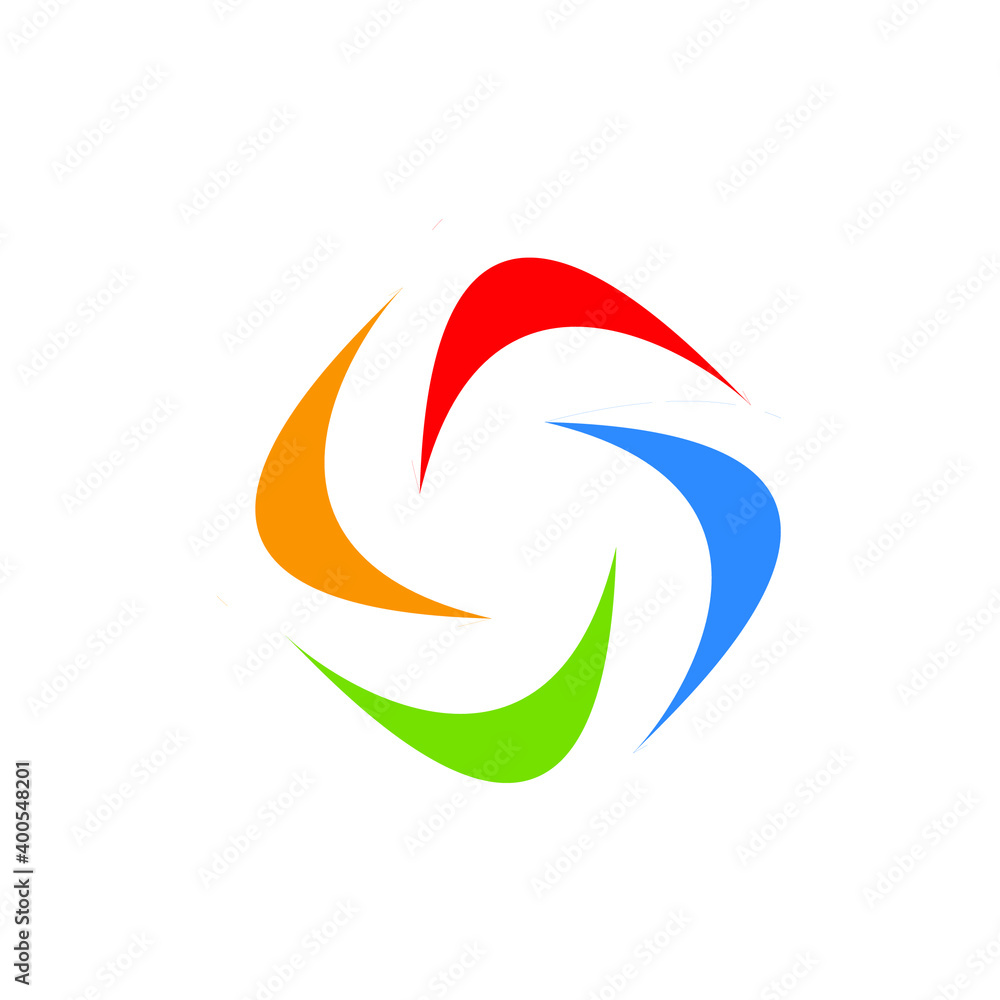 Obraz premium Pinwheel Logo Design 