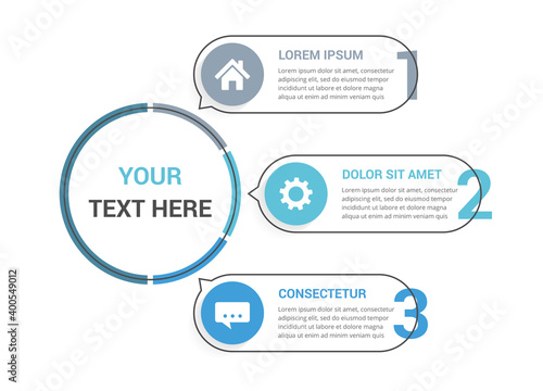 Infographic Template with Three Elements