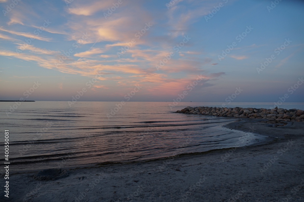 sunset at the beach