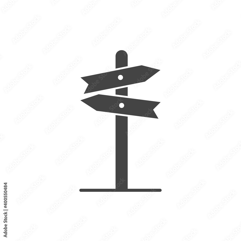 Vector pointer direction icon on white isolated background. Vector pointer direction icon on white isolated background.