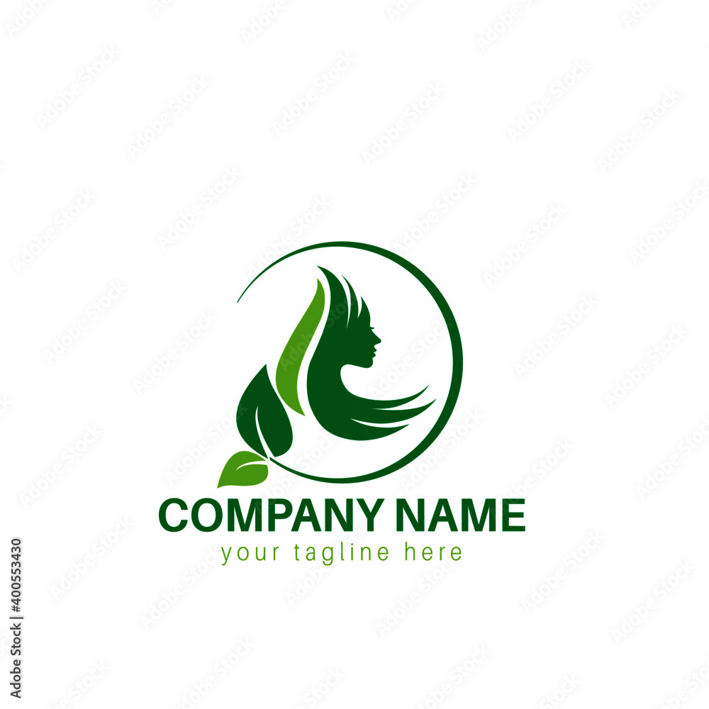 abstract green logo design abstract green logo design