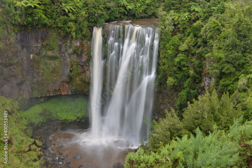 Omaru Falls on North Island New Zealand