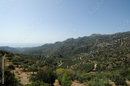 La vallée de la rivière Kalamafkianos à Iérapétra en Crète