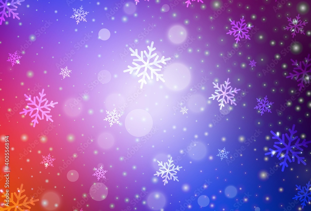 Light Blue, Red vector pattern in Christmas style. Light Blue, Red vector pattern in Christmas style.