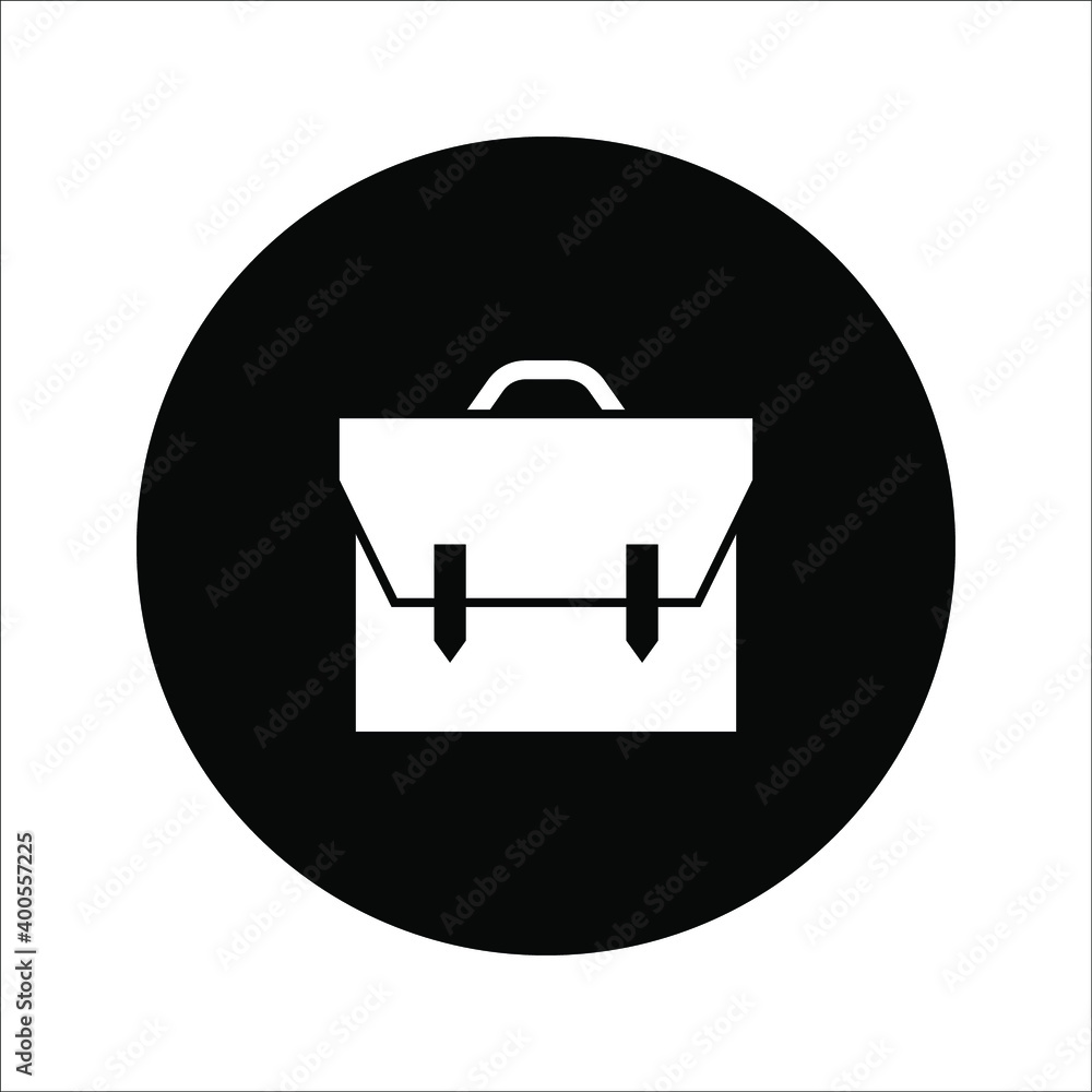 Bag icon. Briefcase icon vector illustration on white background. color editable Bag icon. Briefcase icon vector illustration on white background. color editable