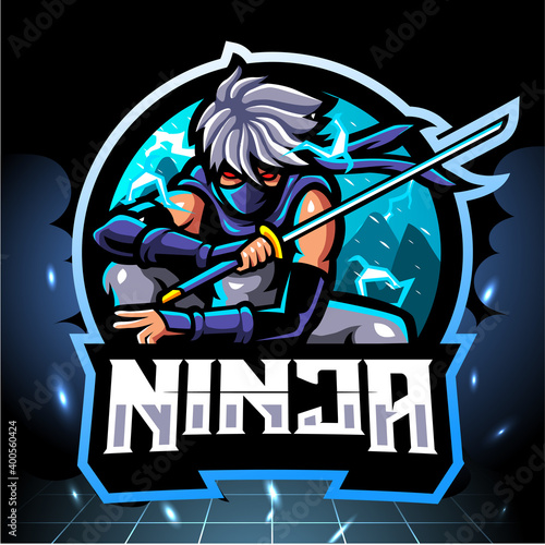 Ninja mascot, esport logo design