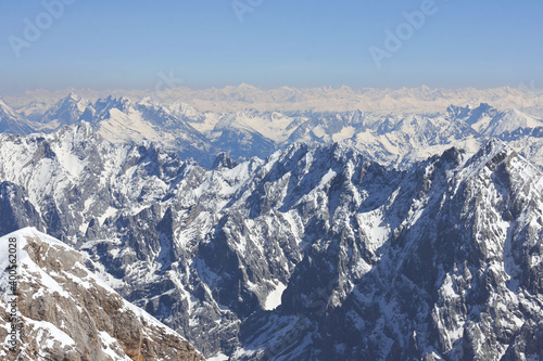 snow covered mountains in the alps