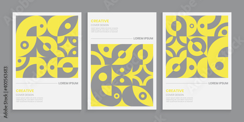 Geometric Poster Color of the Year 2021 With Puzzle Design
