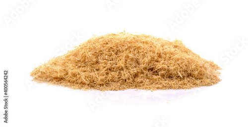 Bamboo fiber isolated on white background