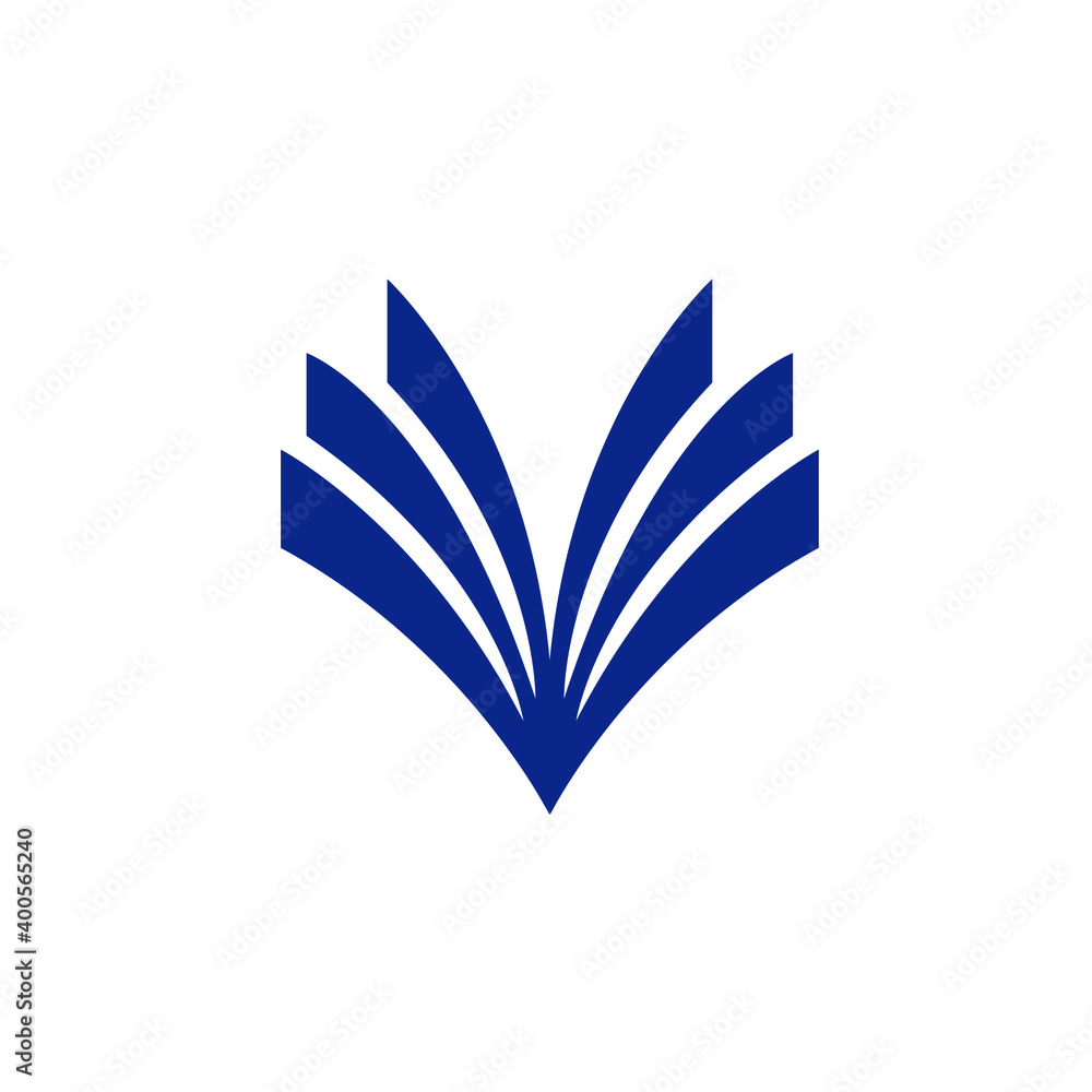 modern wings logo design vector sign