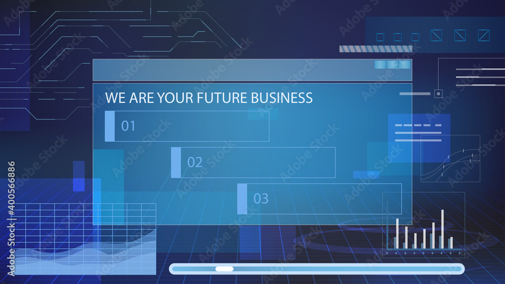 Vector illustration hi-tech blue abstract technology background. Computing, for your data. Vector illustration hi-tech blue abstract technology background. Computing, for your data.