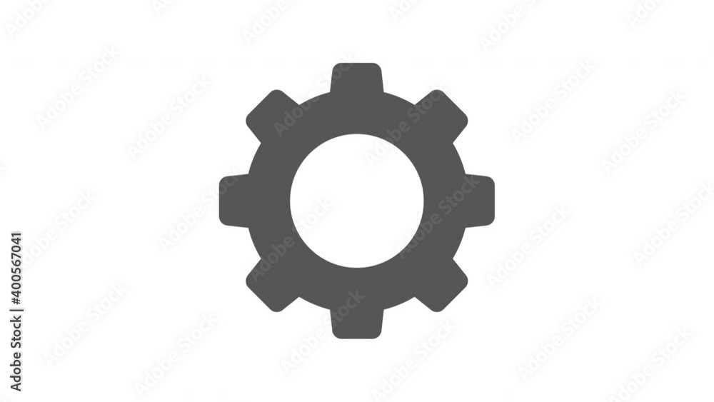Spinning gears animation with transparent background Spinning gears animation with transparent background