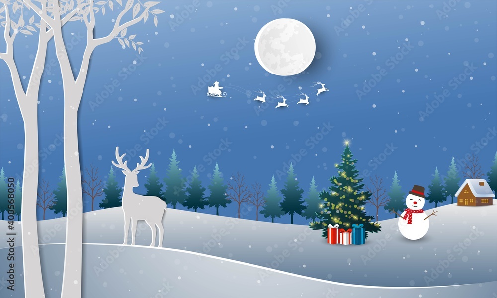 Naklejka premium Merry Christmas and Happy new year background,for winter holiday,celebrate party,invitation or greeting card