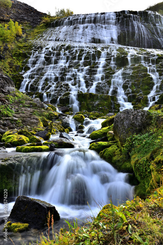 Bear waterfall in Kamchatka  Russia