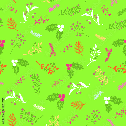 Winter seamless Christmas pattern for design packaging paper  postcard  print and textiles.