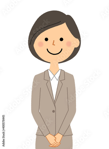 スーツの女性