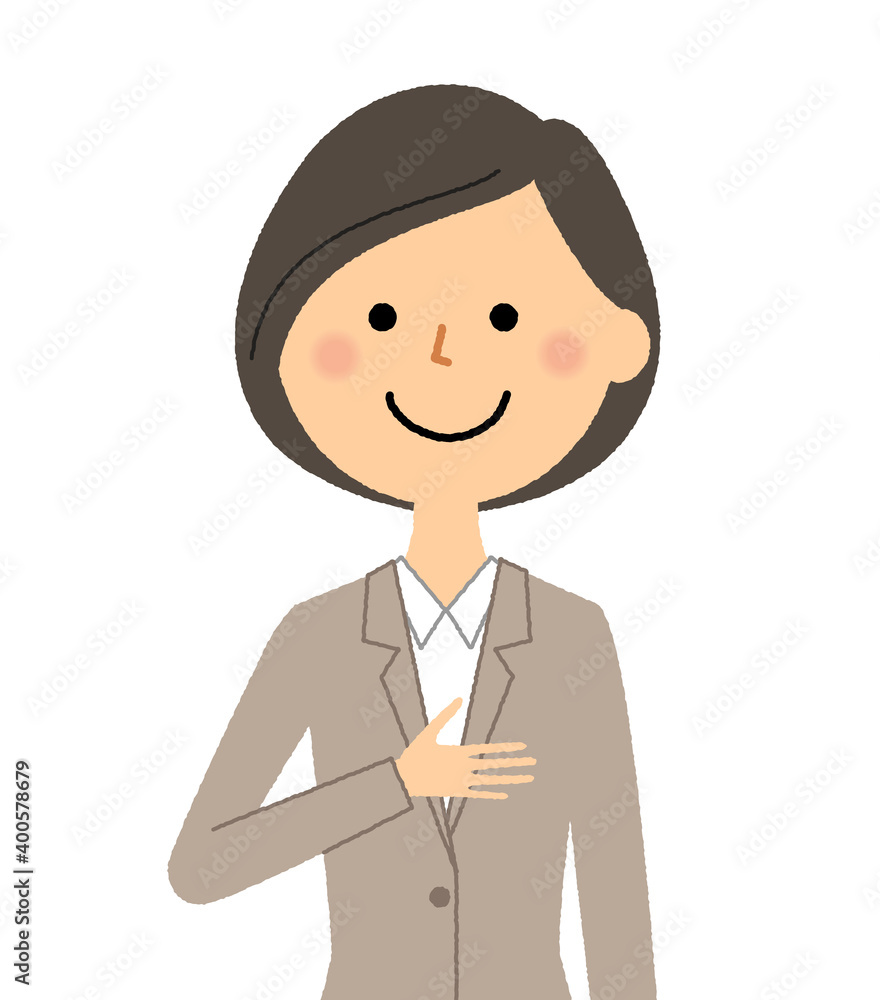 頼りになるスーツの女性