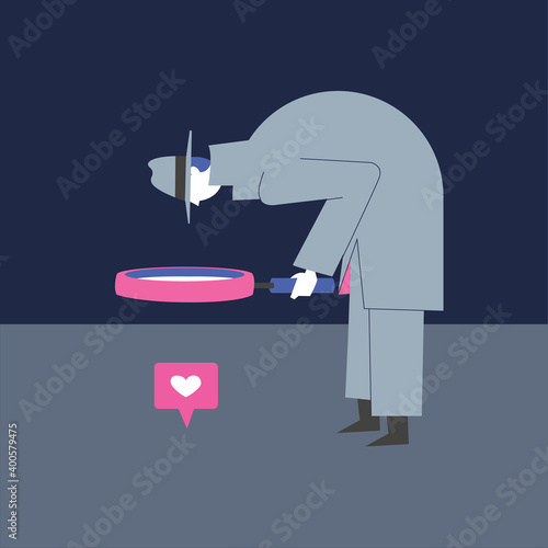 private detective agent spy love heart investigation