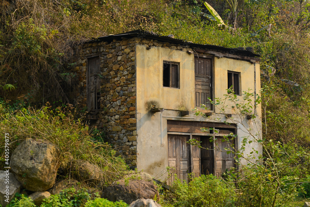 Abandoned house in Kathmandu, Nepal