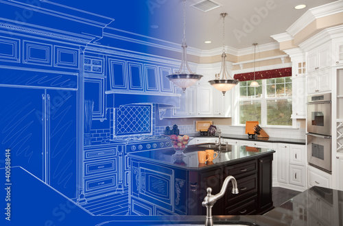 Kitchen Blueprint Drawing G...