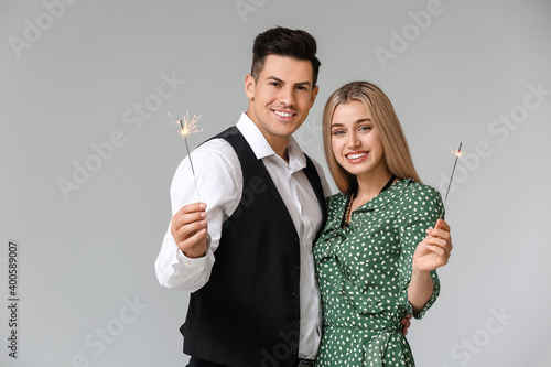 Happy young couple with Chr...
