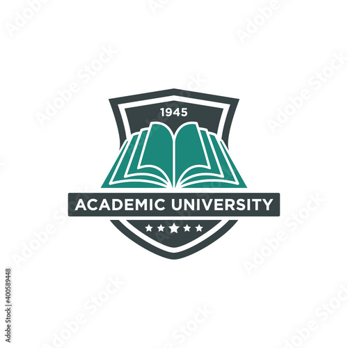 University college school logo template 