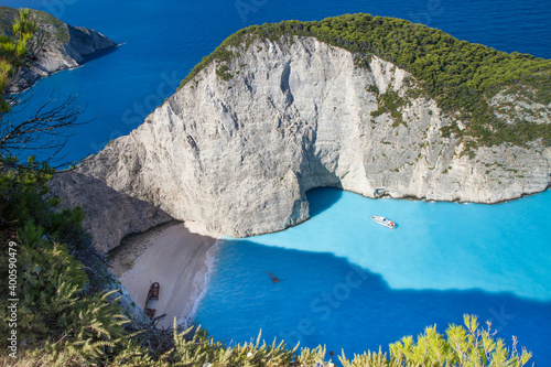 Shipwreck spiaggia, Zante, isola Grecia photo