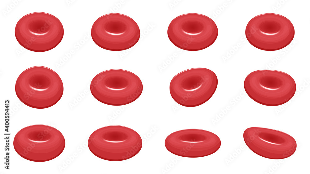 赤血球のイラスト素材 形のバリエーションセット Stock Vector Adobe Stock