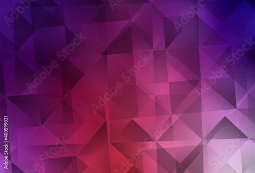 Light Pink, Red vector low poly layout.
